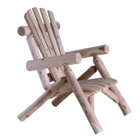 Outdoor Adirondack Style Cedar Log Lounge Chair - Made in USA Outdoor Adirondack Style Cedar Log Lounge Chair - Made in USA